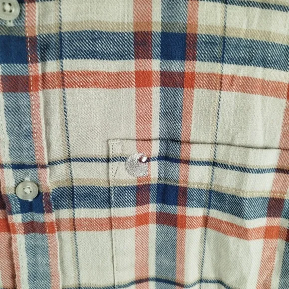 Carhartt WIP Work In Progress L/S Swenson Flannel Shirt Mens XL Multicolor